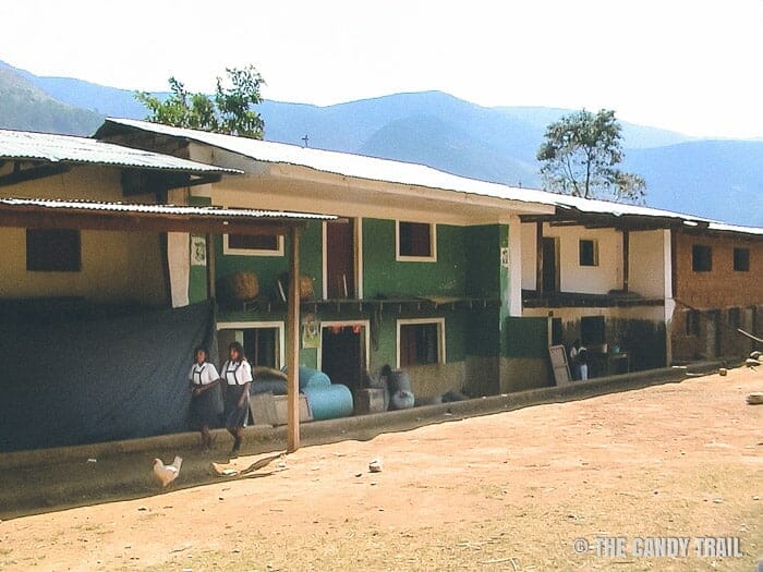 chuanquiri village on vilcabamba trek route in peru