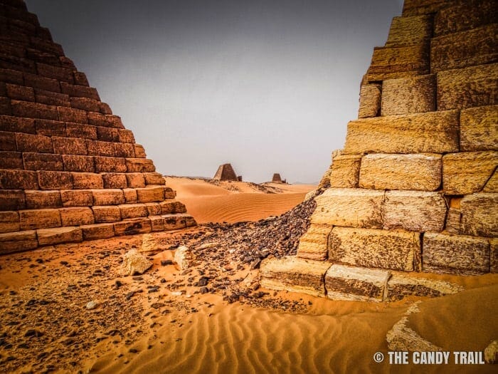 sudan pyramids at meroe