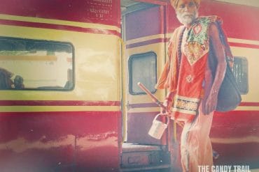 sadhu pilgrim traveling train india