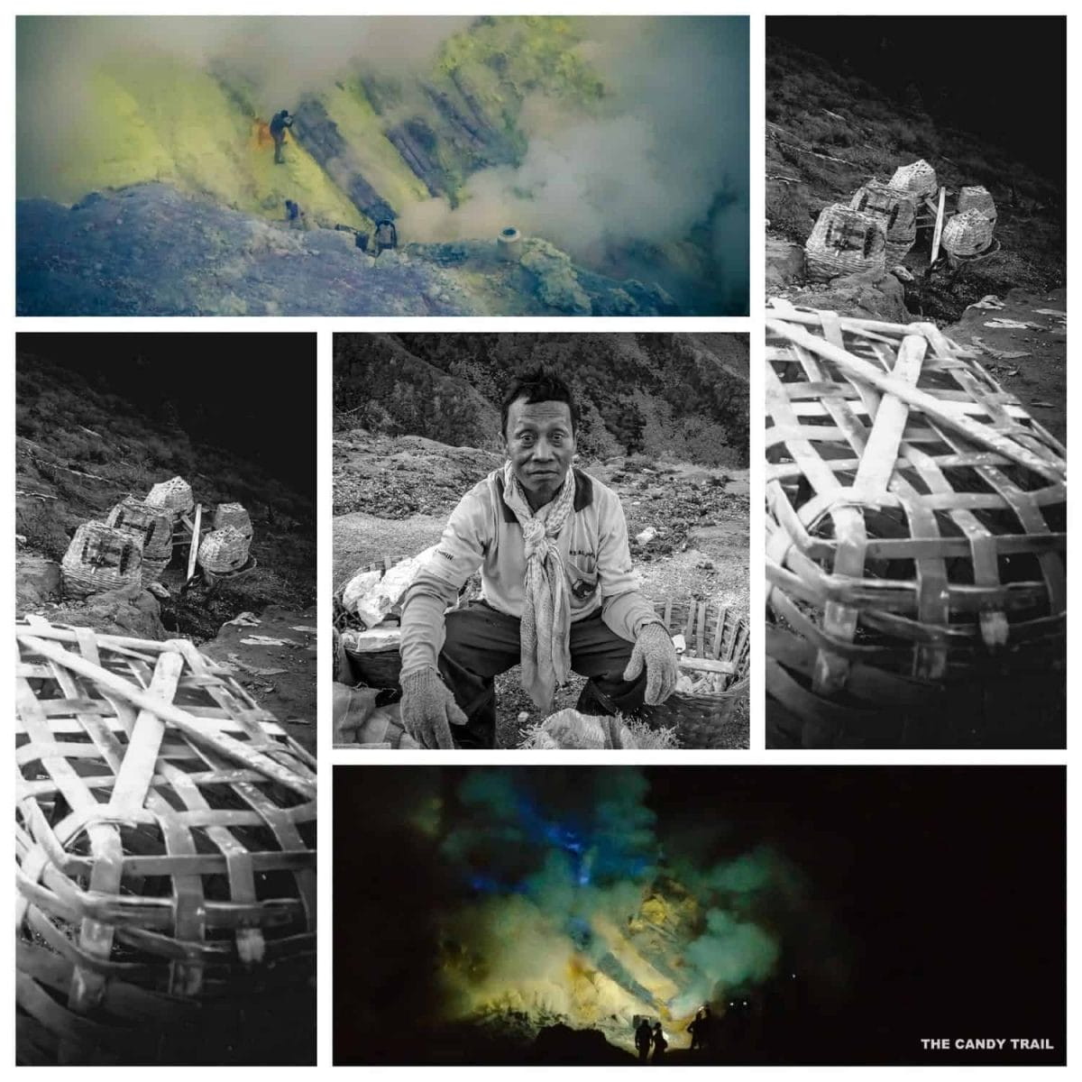 baskets and sulfur-worker-ijen-volcano-indonesia kawah ijen