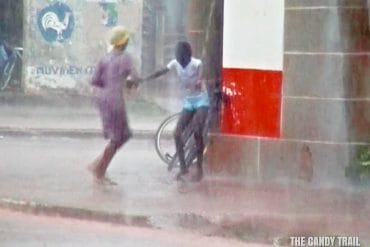 girls happy street shower guinea bissau video