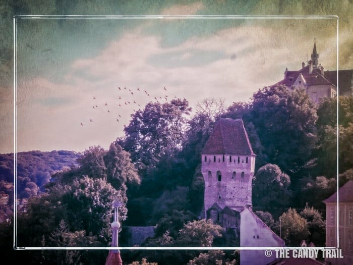 Transylvania sighisoara citadel tower romania