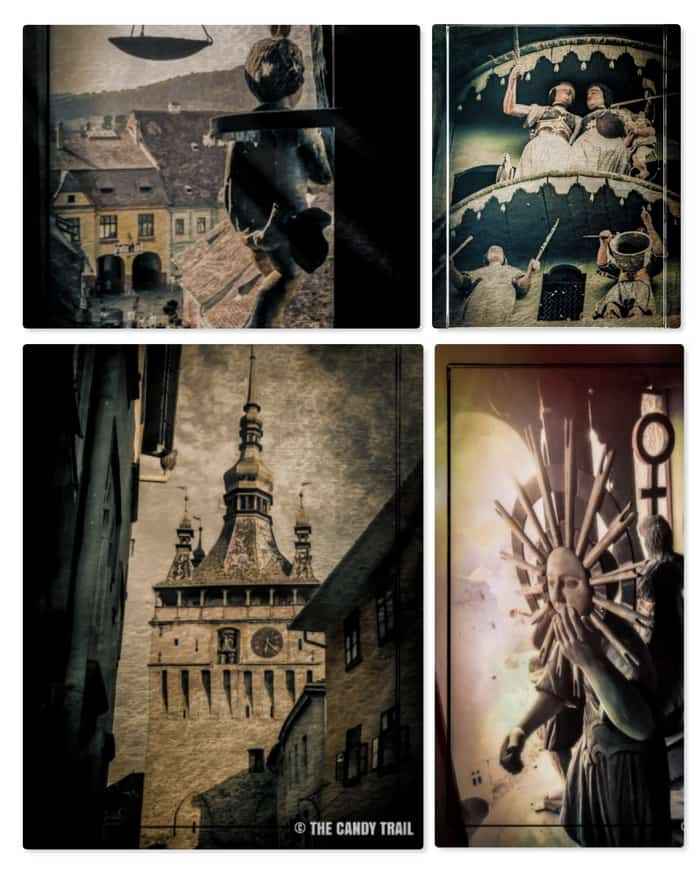 sighisoara clock tower features