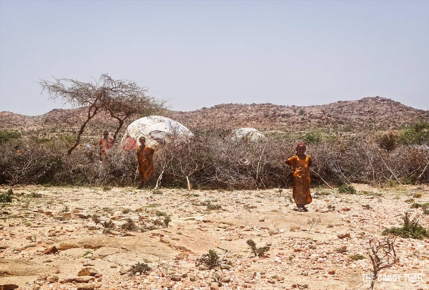 desert family hut in somaliland