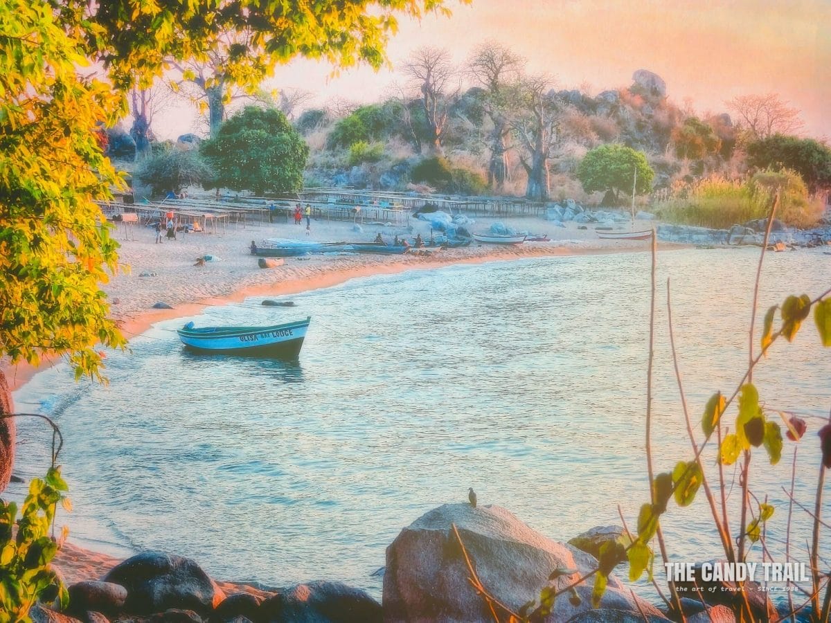 Ulisa Bay afternoon view on likoma island in lake malawi