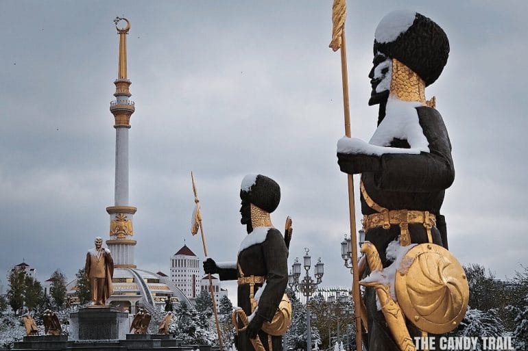 independence monument ashgabat turkmenistan