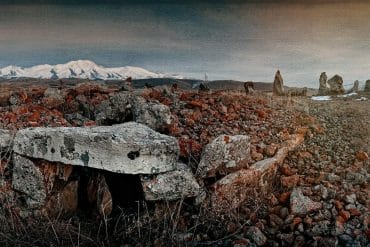 Zorats Karer Stone Circle Armenia Mountain Panorama