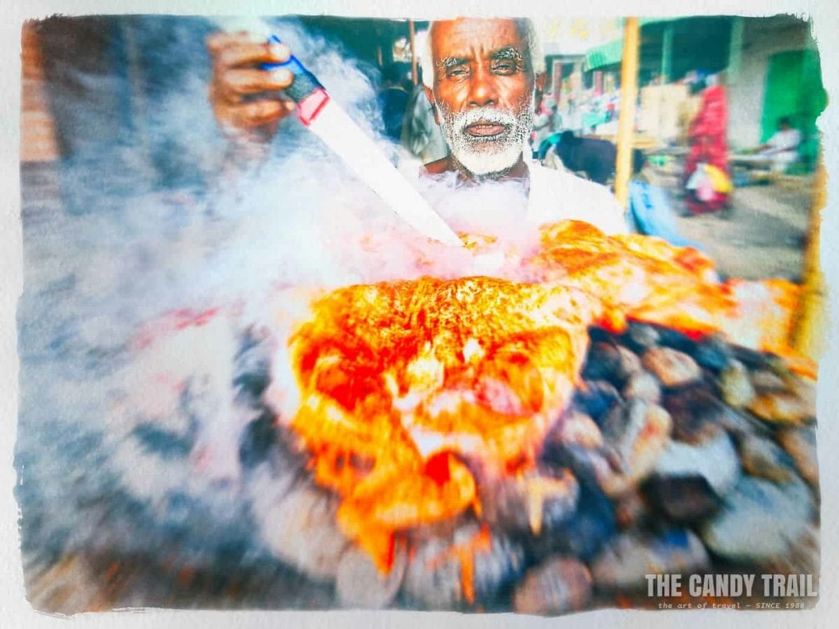bbq chicken vendor kassala market sudan