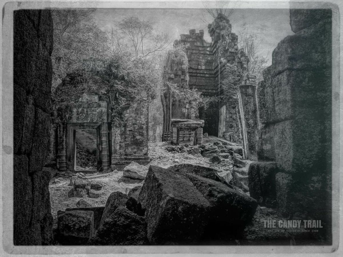 Ruined Prasat Banteay Pir Chean Temple Cambodia