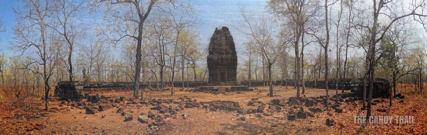 Lonely Prasat Neang Khmau Temple Koh Ker Cambodia