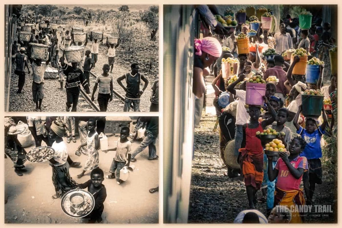 Vendors At Train Station in Northern Mozambique