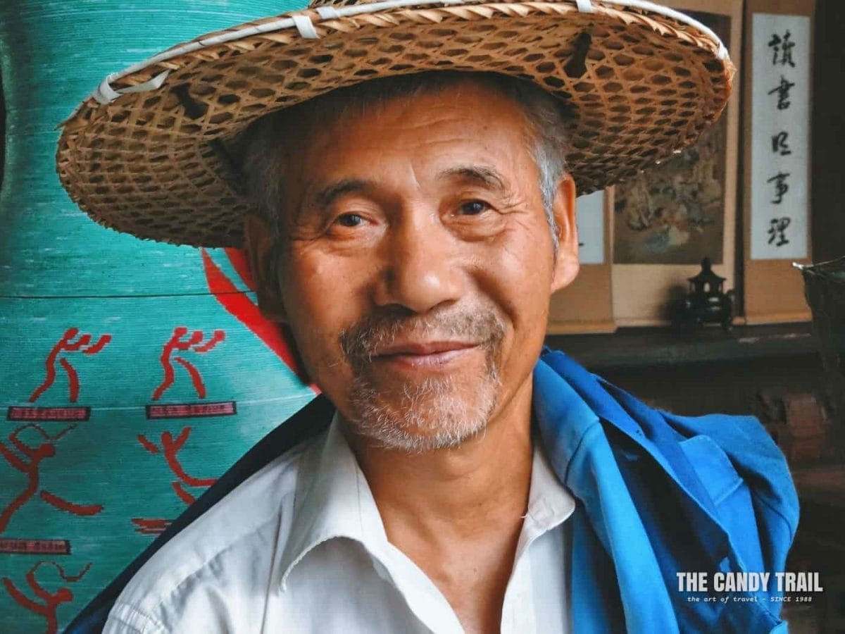 Smiling Chinese Man In Hat