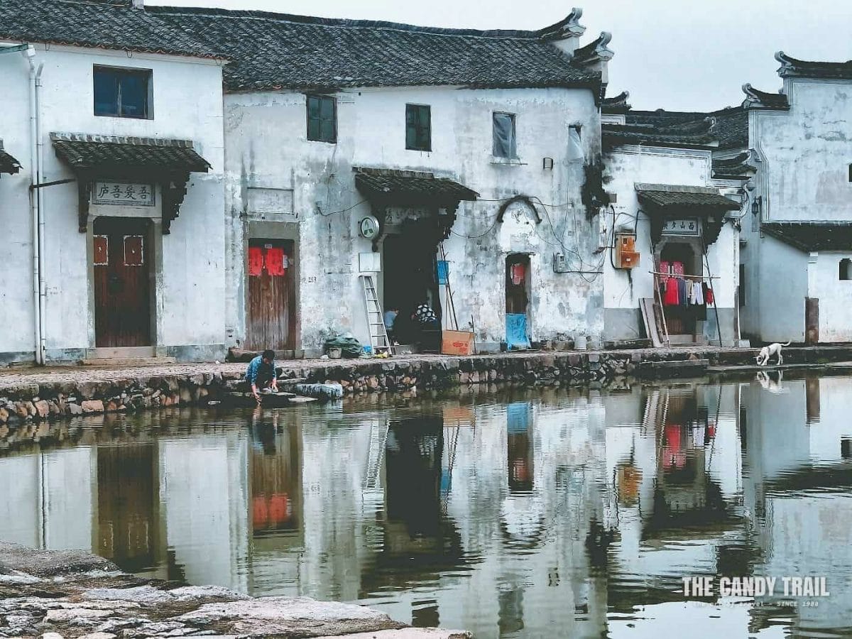 Woman Washing Clothes Xinye Village China