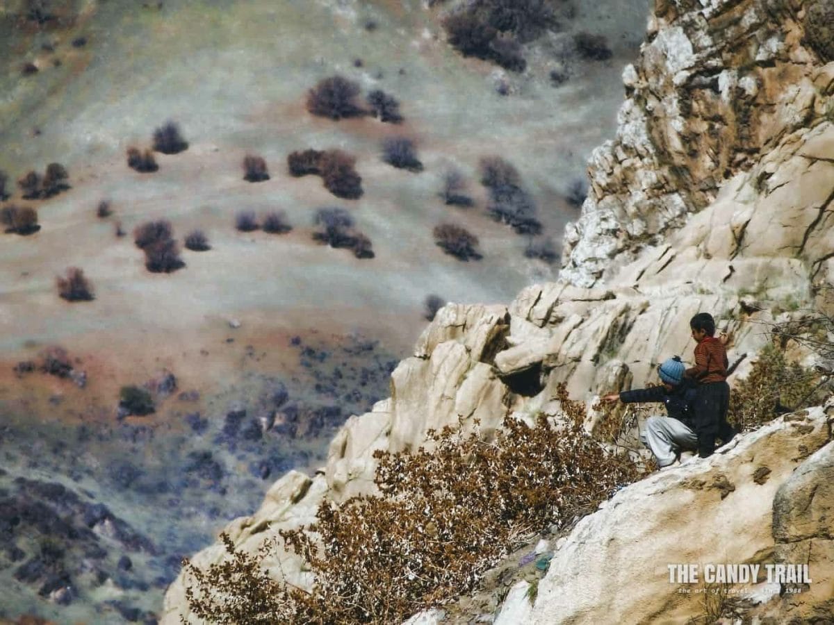 Cliff Kurdish Kids Iran