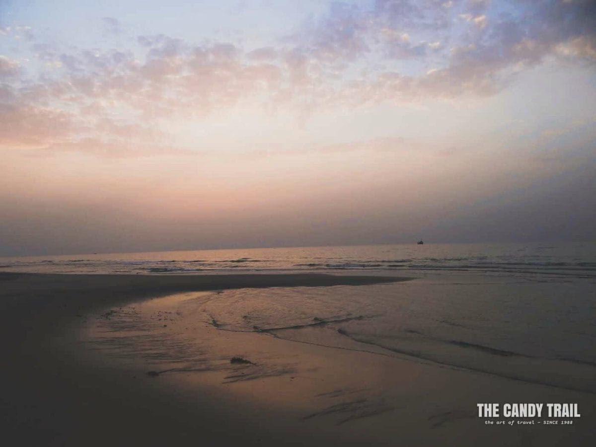 Berbera beach on the Red Sea at sunset in Somaliland, or northern Somalia.