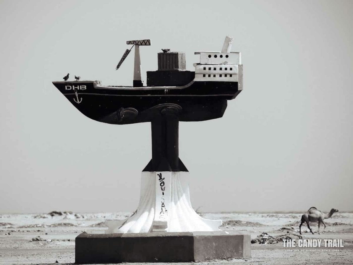 Ship Monument And Camel Berbera Somaliland