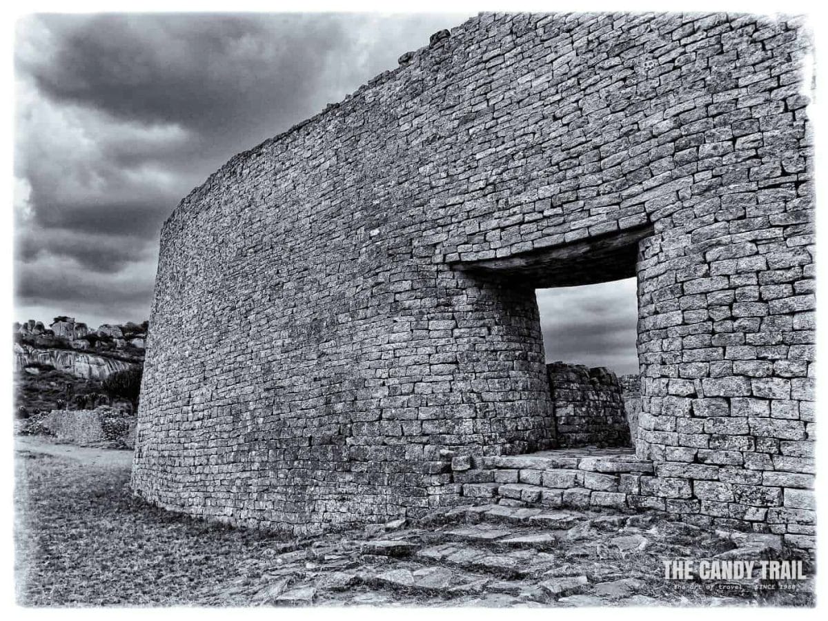Huge Stone Walls Great Zimbabwe Ruins