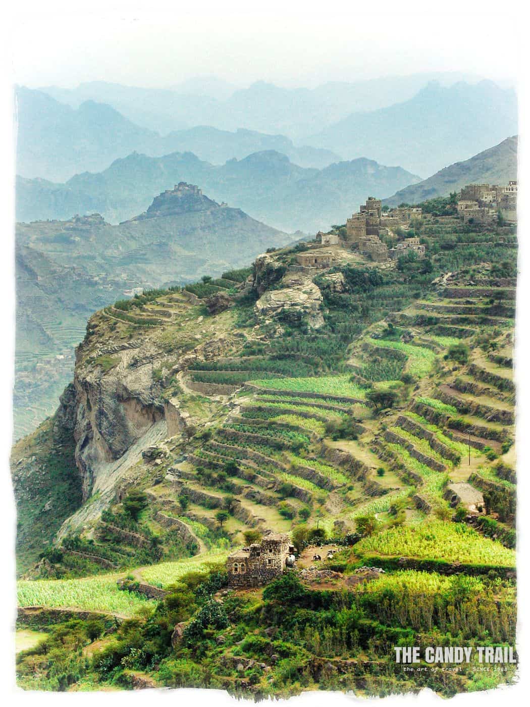 village perched on Haraz mountains of Yemen