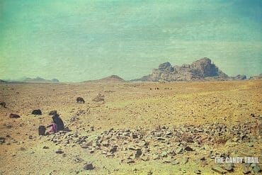 shepherd girl barren landscape matara eritrea