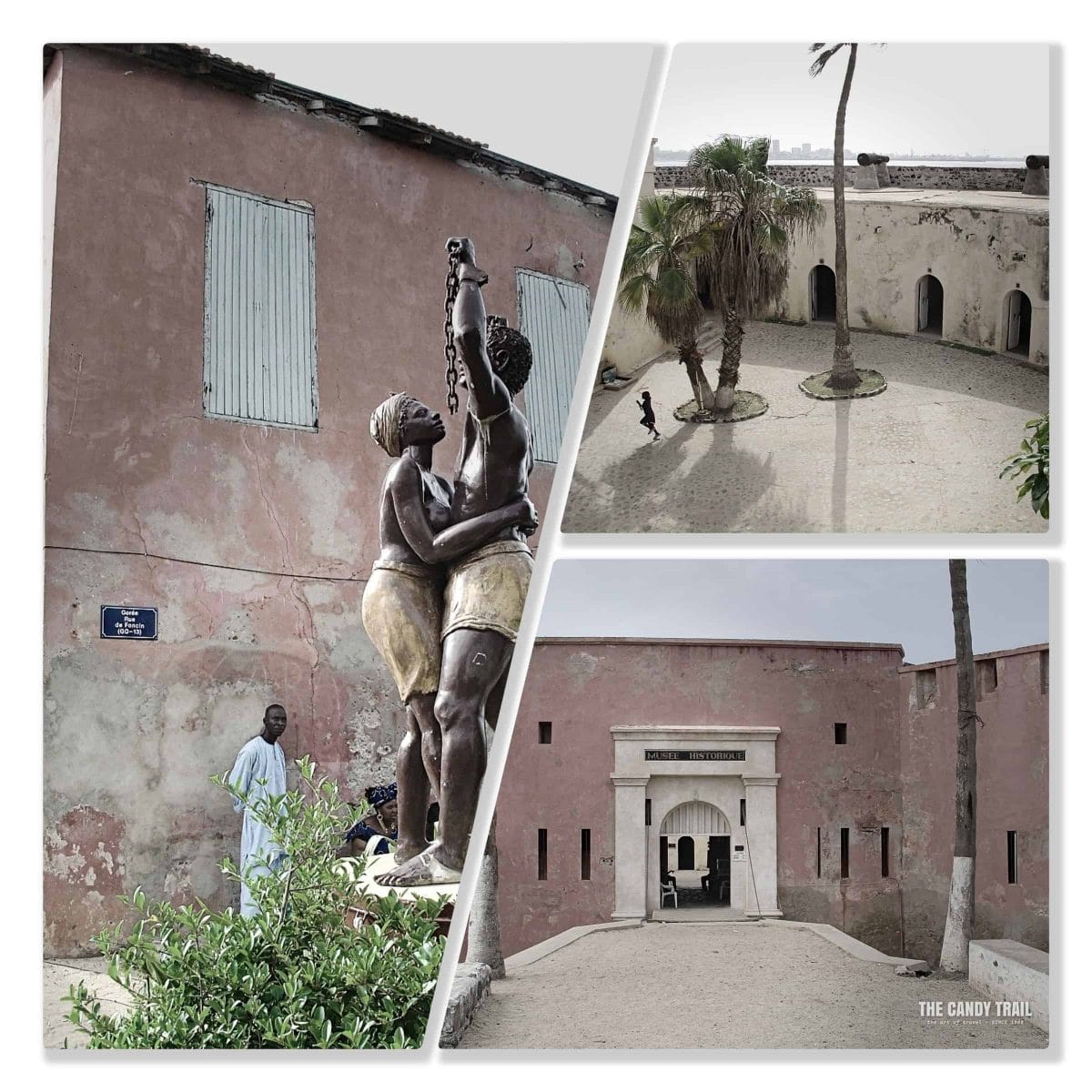 Slave legacy sites on Goree Island.