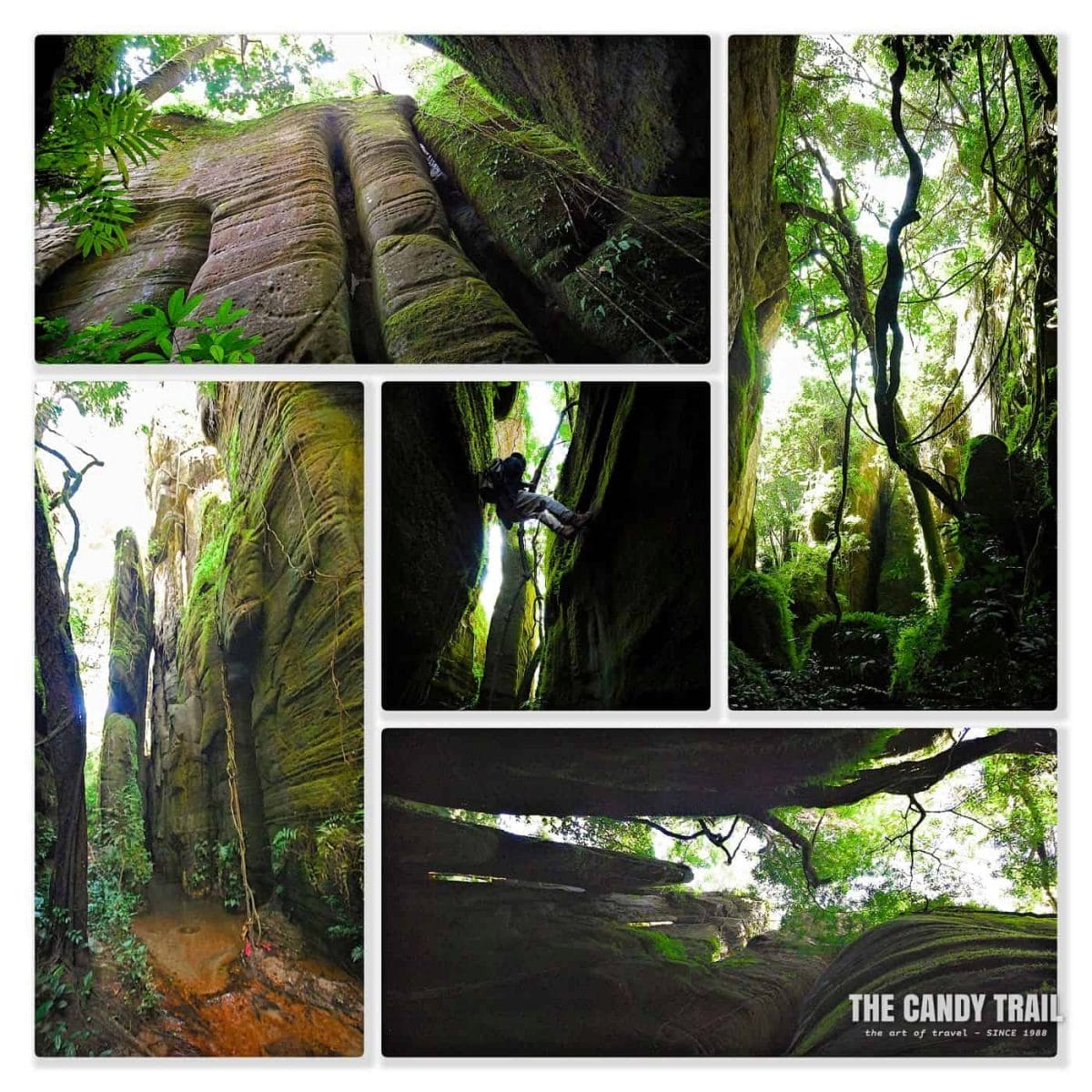 slot canyon at doucki in fouta djallon guinea