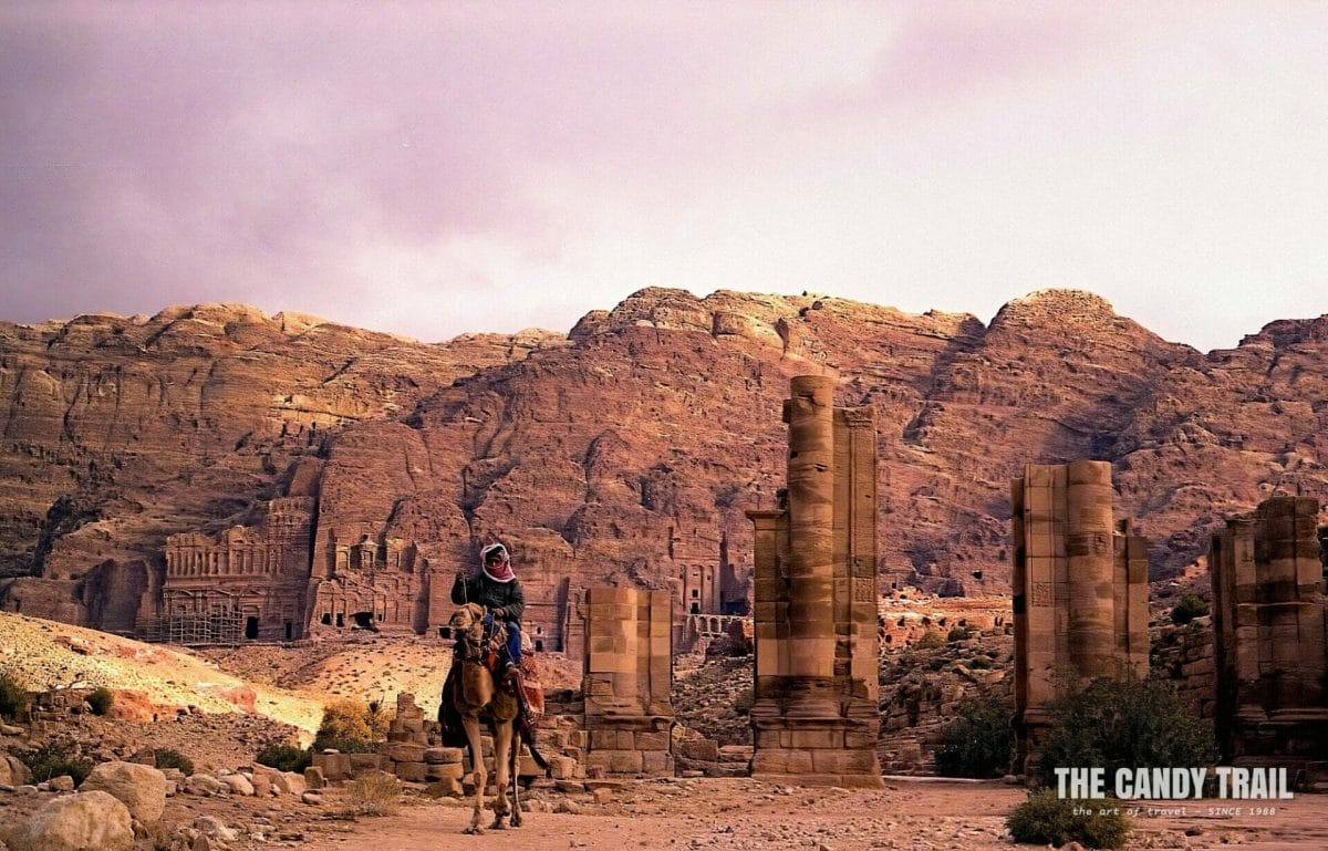 afternoon light facades of petra tombs 1989