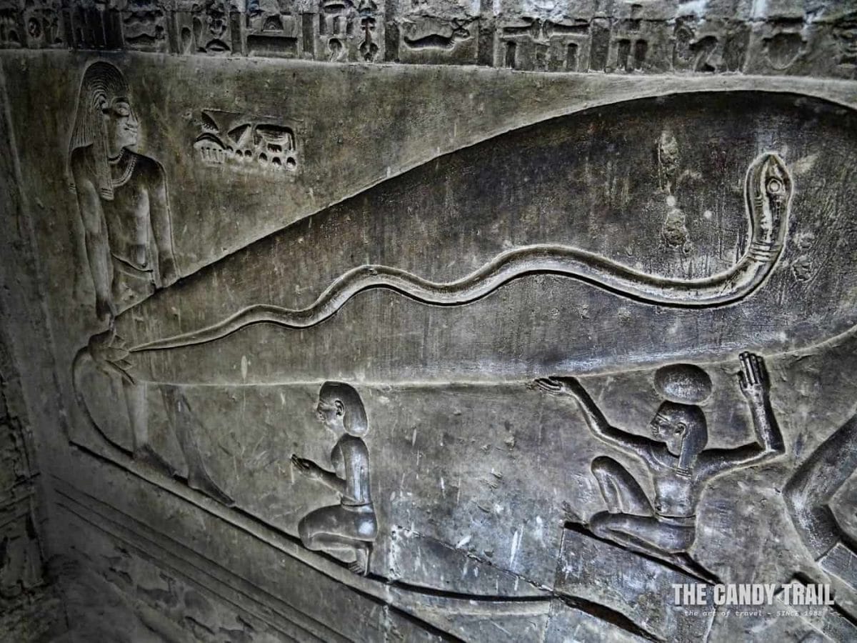 Light bulb at Temple of Hathor at Dendera egypt