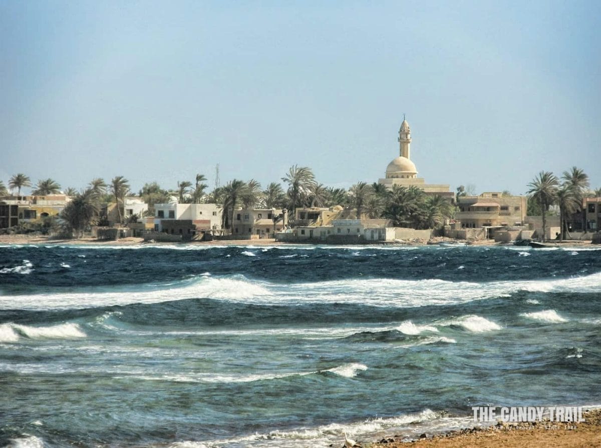windy day for snorkeling blue hole at dahab