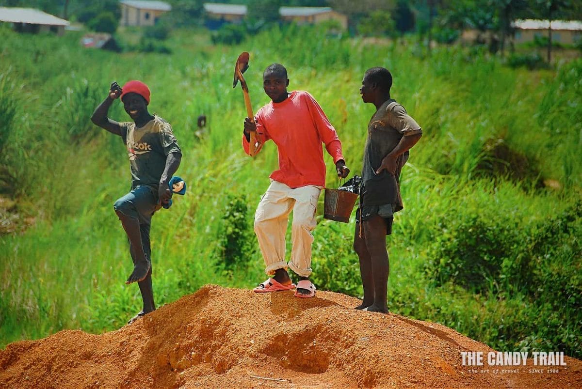 blood diamonds of sierra leone miners pose