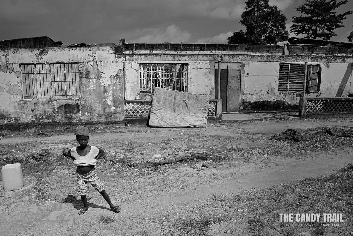 Sierra Leone village still war-ravaged.
