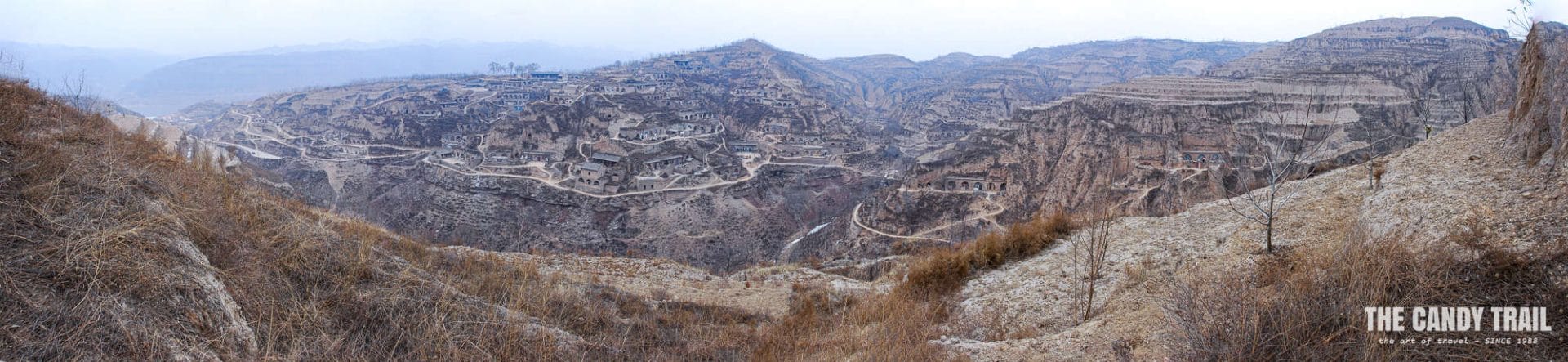 panorama of lijiashan village in shanxi china