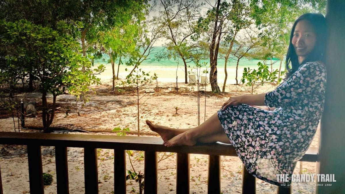woman-beach-house-view-koh-rong-island-cambodia