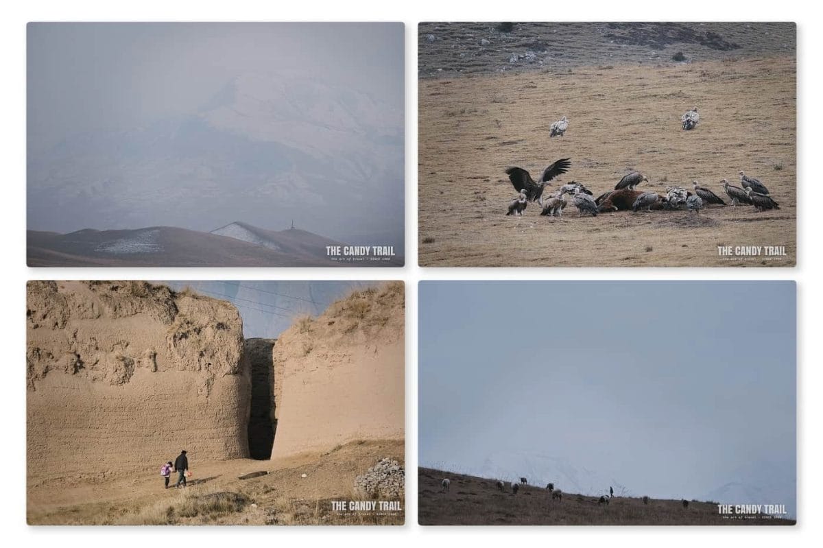 arid landscape scenes ganjia gansu china