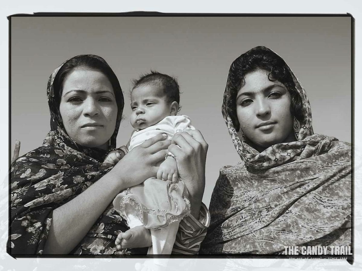 Iranian  women with baby minab