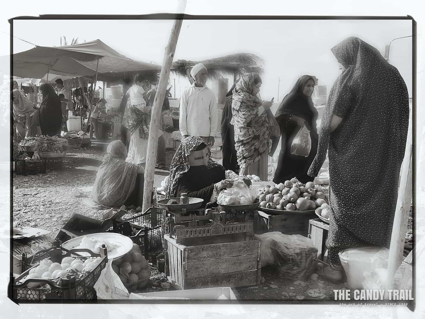 Thursday market in Minab