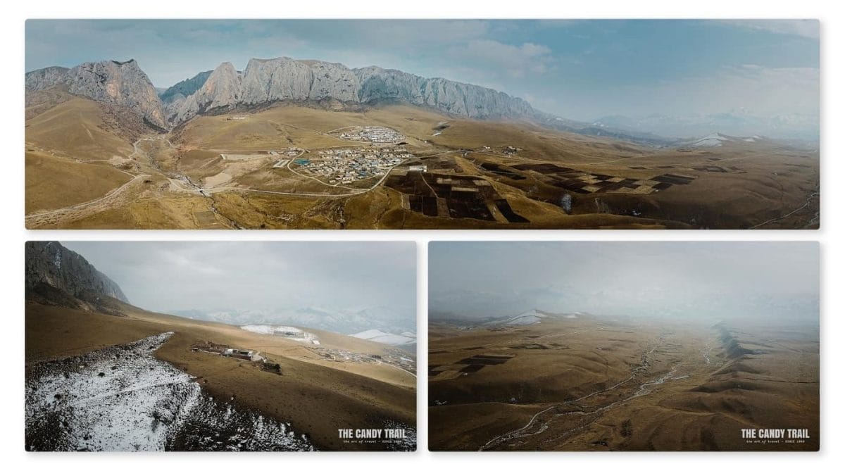 mountain and grasslands of tibetan ganjia in gansu china