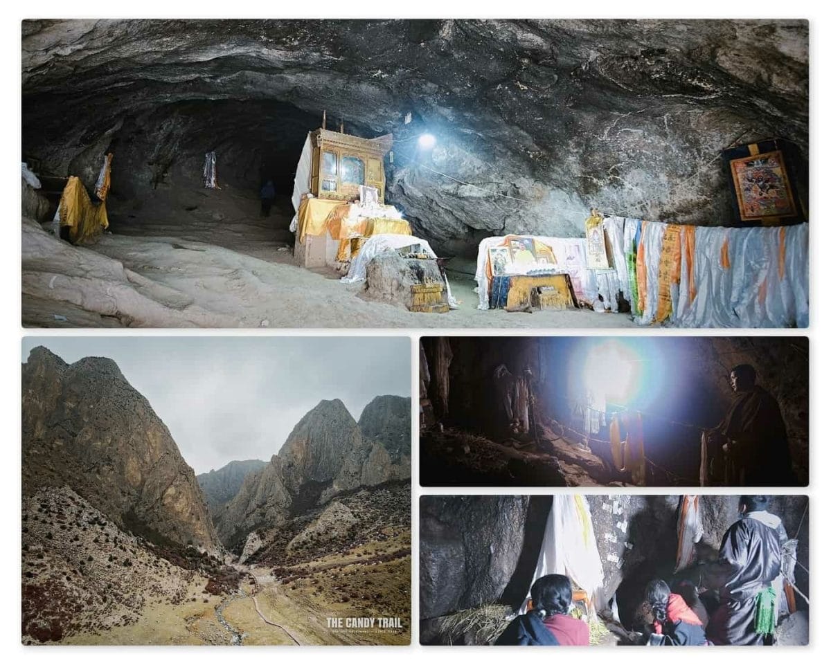 sacred tibetan cave ganjia gansu china