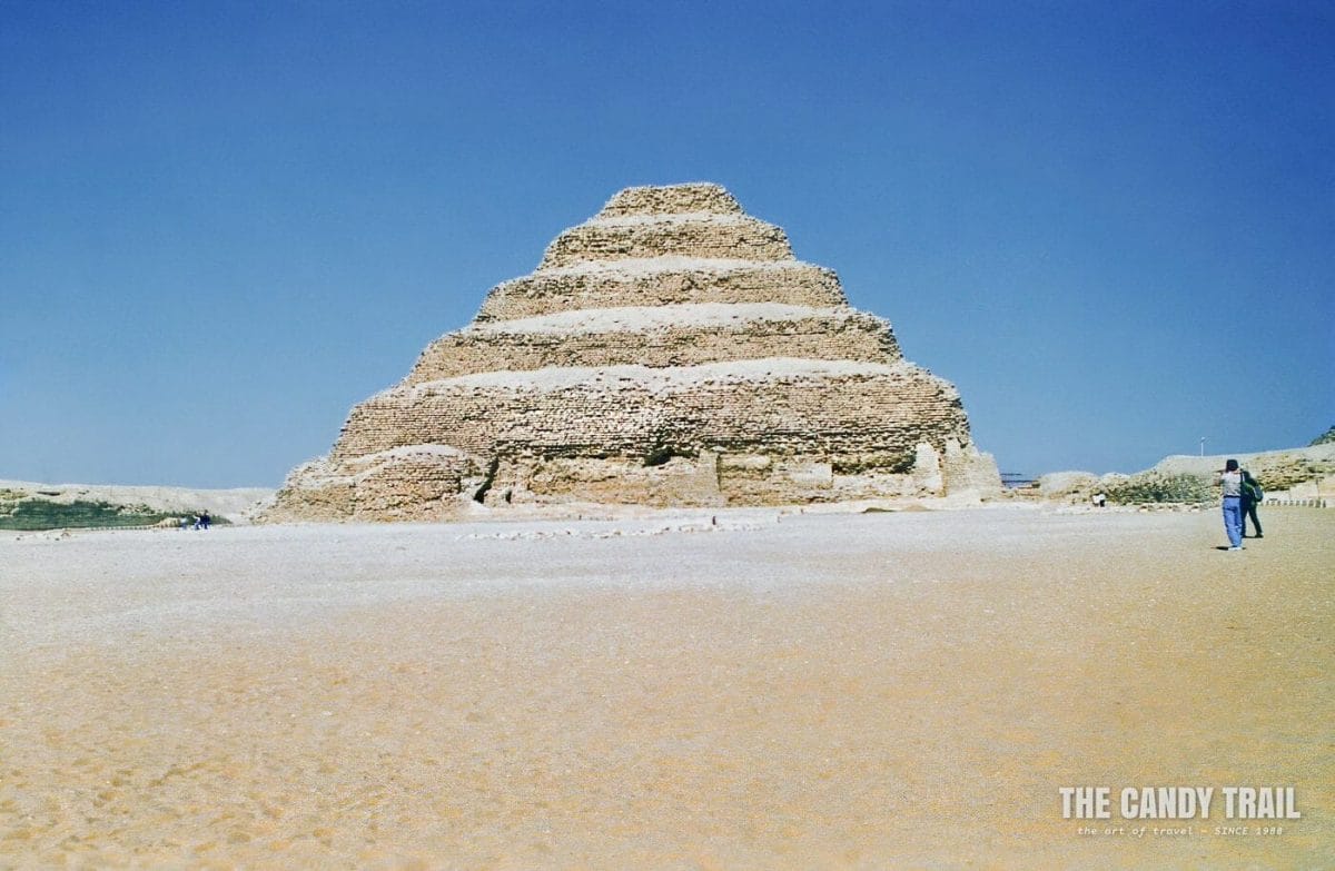 Zoser's step pyramid at Saqqara in Egypt in 1995