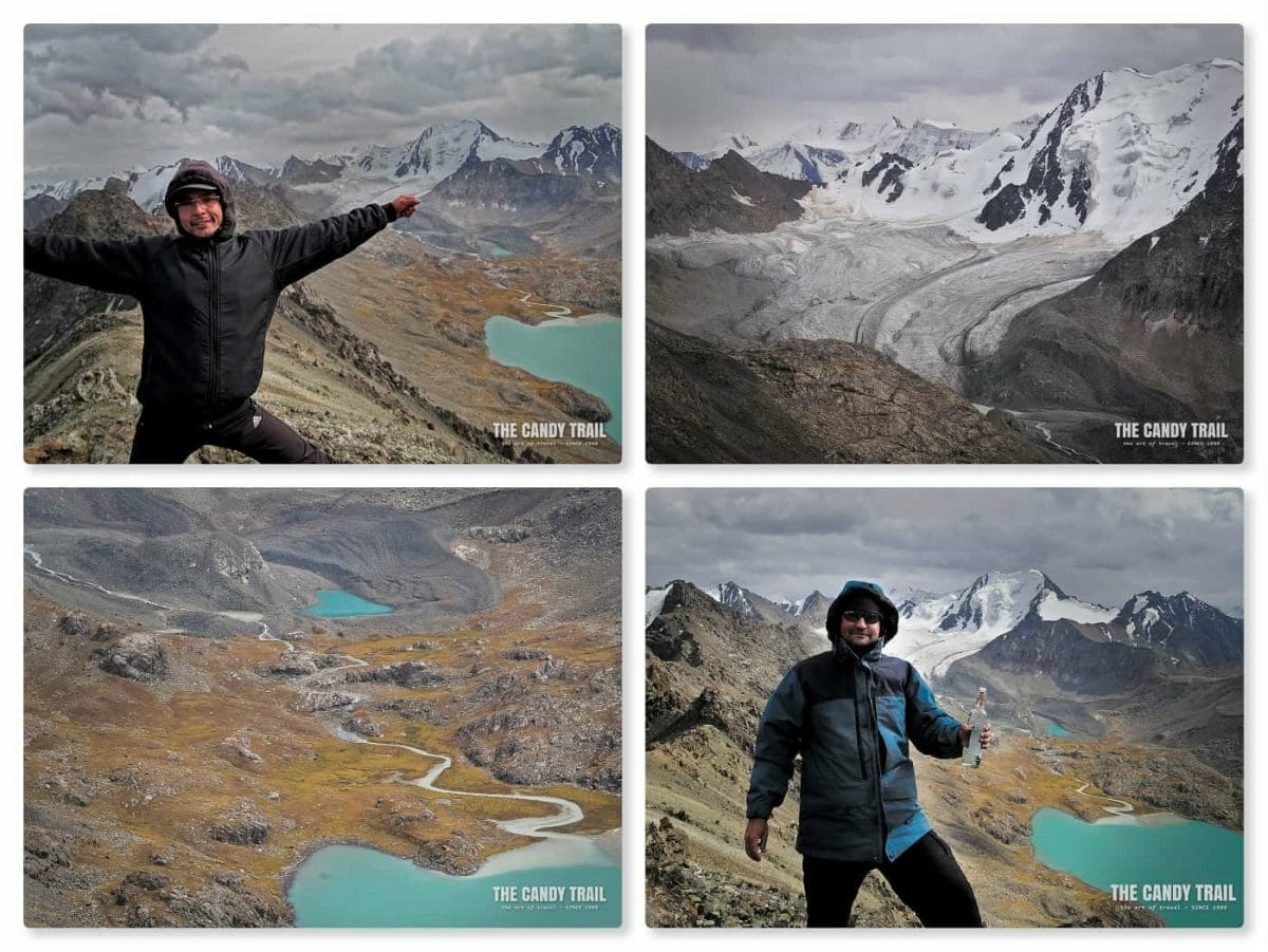 high pass views on the ala kul lake trek in Kyrgyzstan