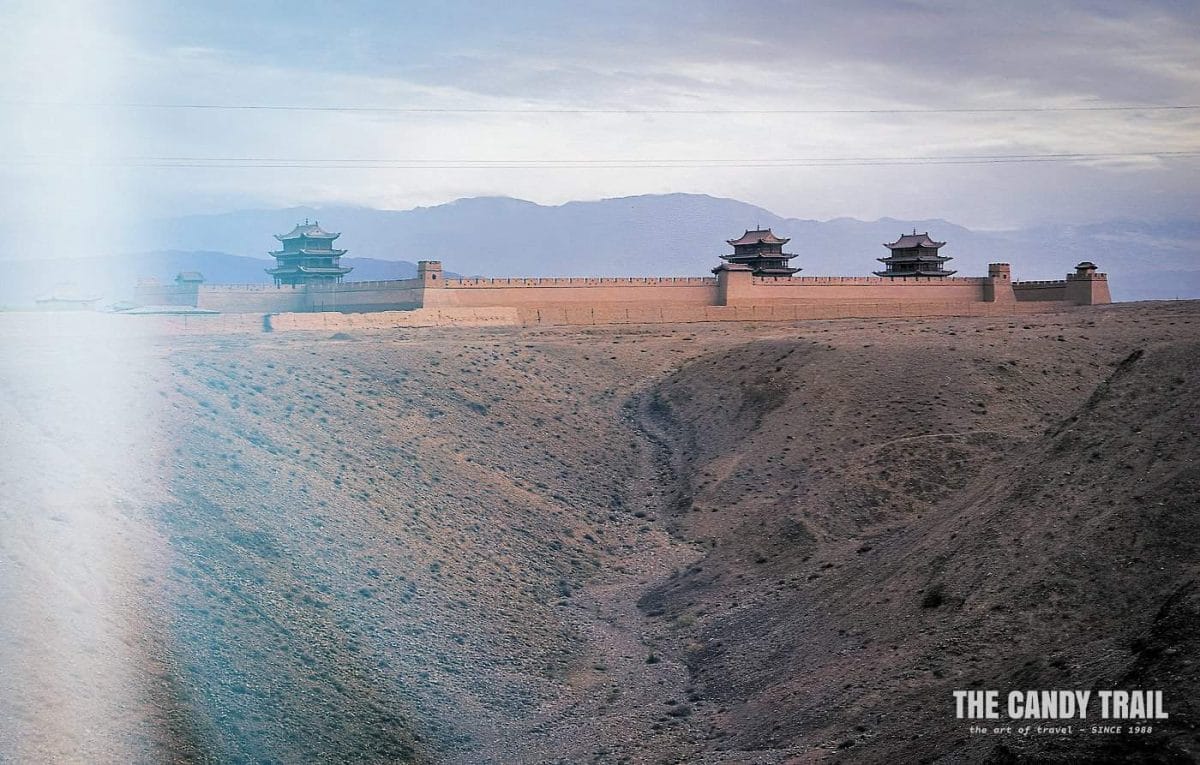 Jiayuguan Fortress on the silk road trade route