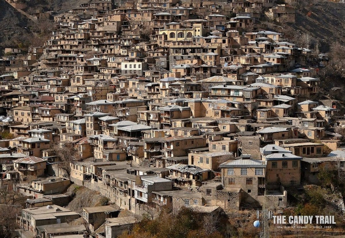 stepped village of kang in iran