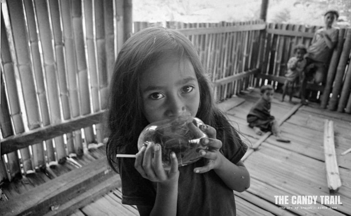 girl with bubble gum ainaro east timor 2000