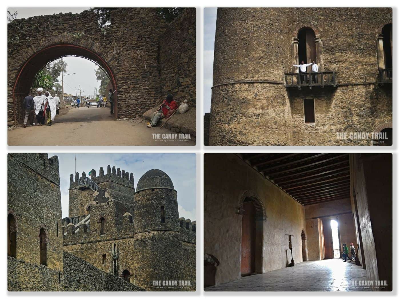 Images of Castles in the Royal enclosure at Gondar's World Heritage Site in Ethiopia.