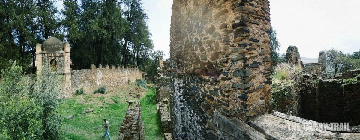 ruins at Kusquam Maryam gonder castle images ethiopia