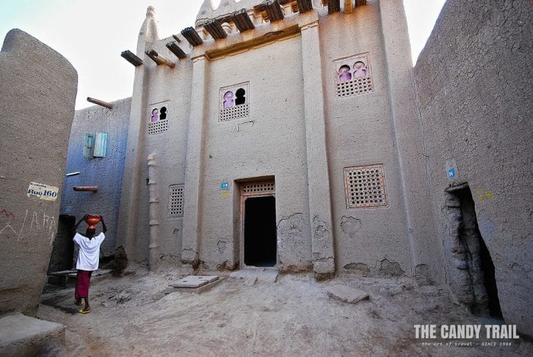 Traditional merchant's houses in Djenne old town.