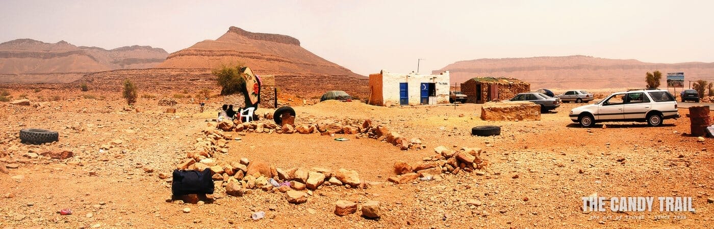 Police checkpoint on the Adrar Plateau in northern Mauritania.