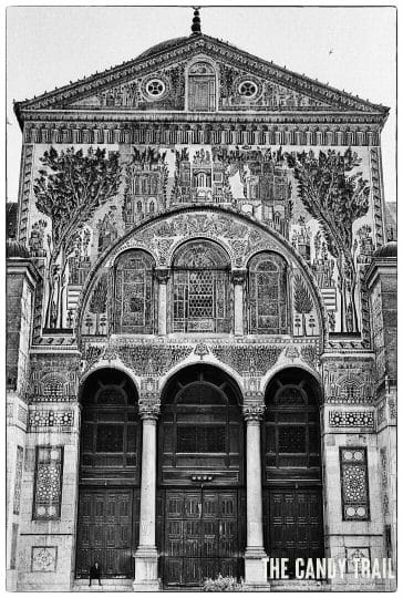ommayad mosque mosaic damascus syria 1989