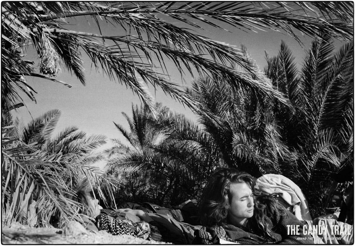 palmyra palm grove camping syria 1989