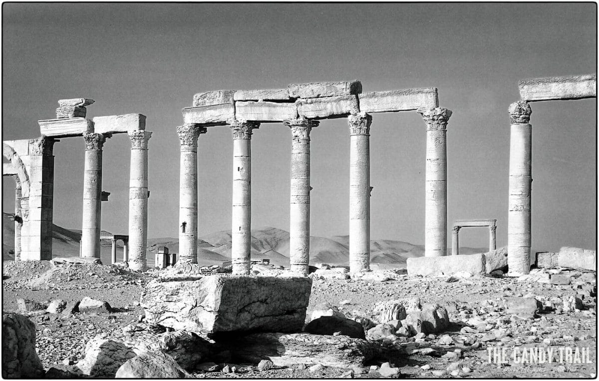 palmyra pillars syria 1989