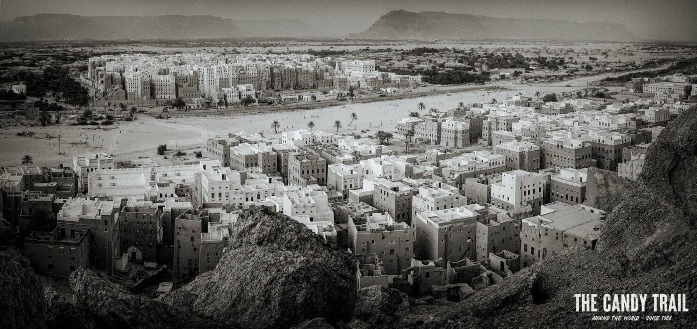 ancient desert skyscrapers of shibam village in yemen